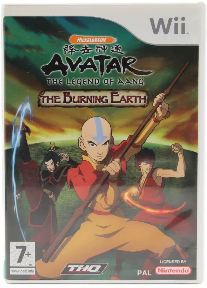 Avatar The Legend of Aang The Burning Earth Английский язык Видеоигра на диске Nintendo Wii