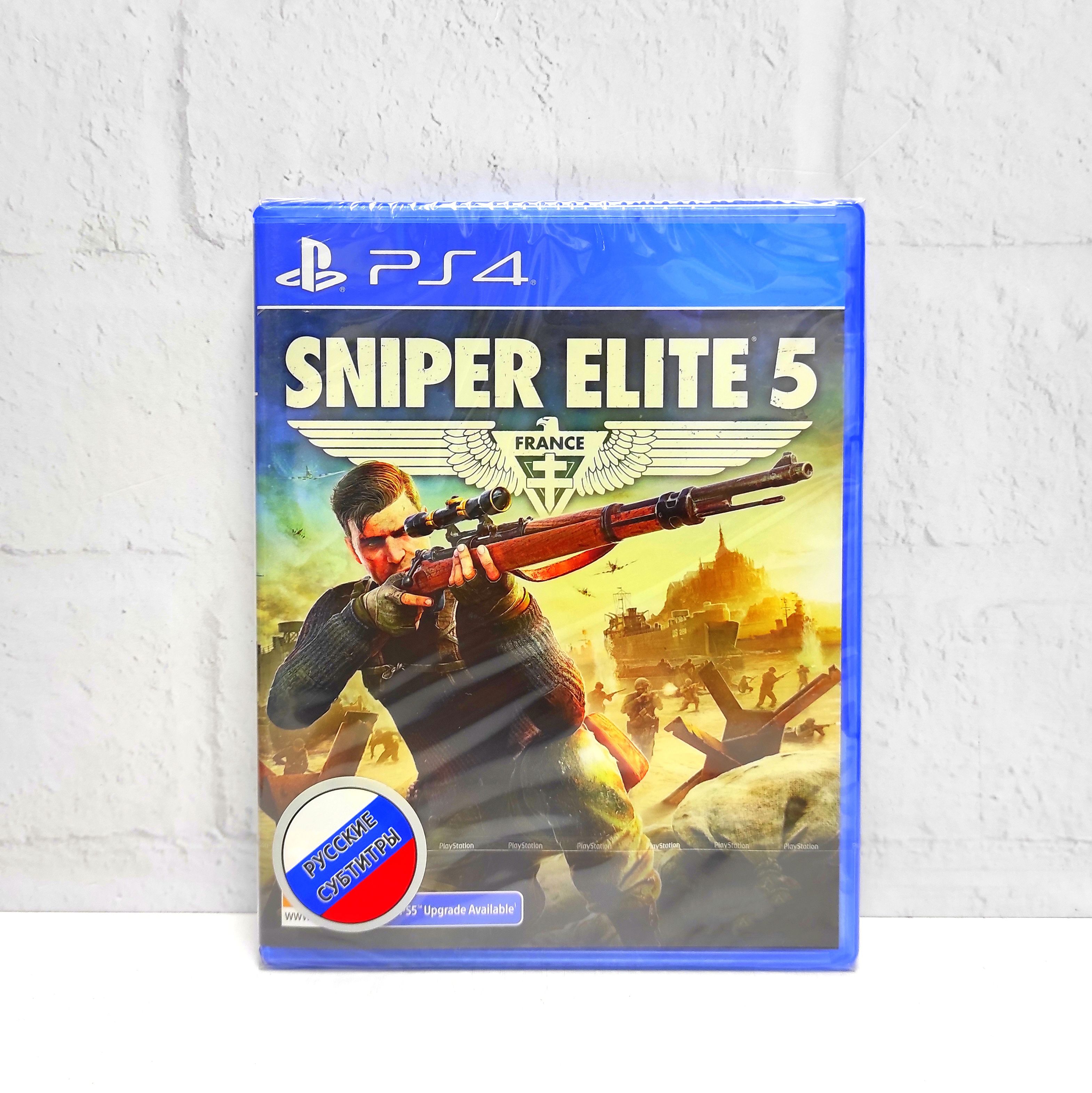 Sniper Elite 5 Русские субтитры CUSA 16075 Видеоигра на диске PS4 / PS5