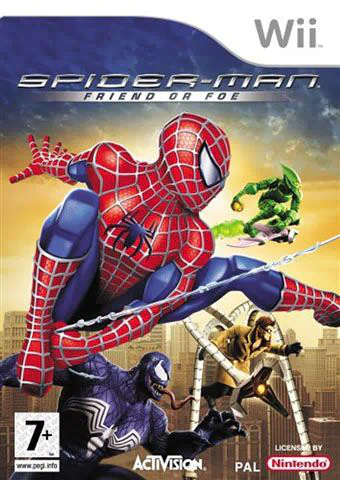 Spider Man Friend or Foe Английский язык Видеоигра на диске Nintendo Wii