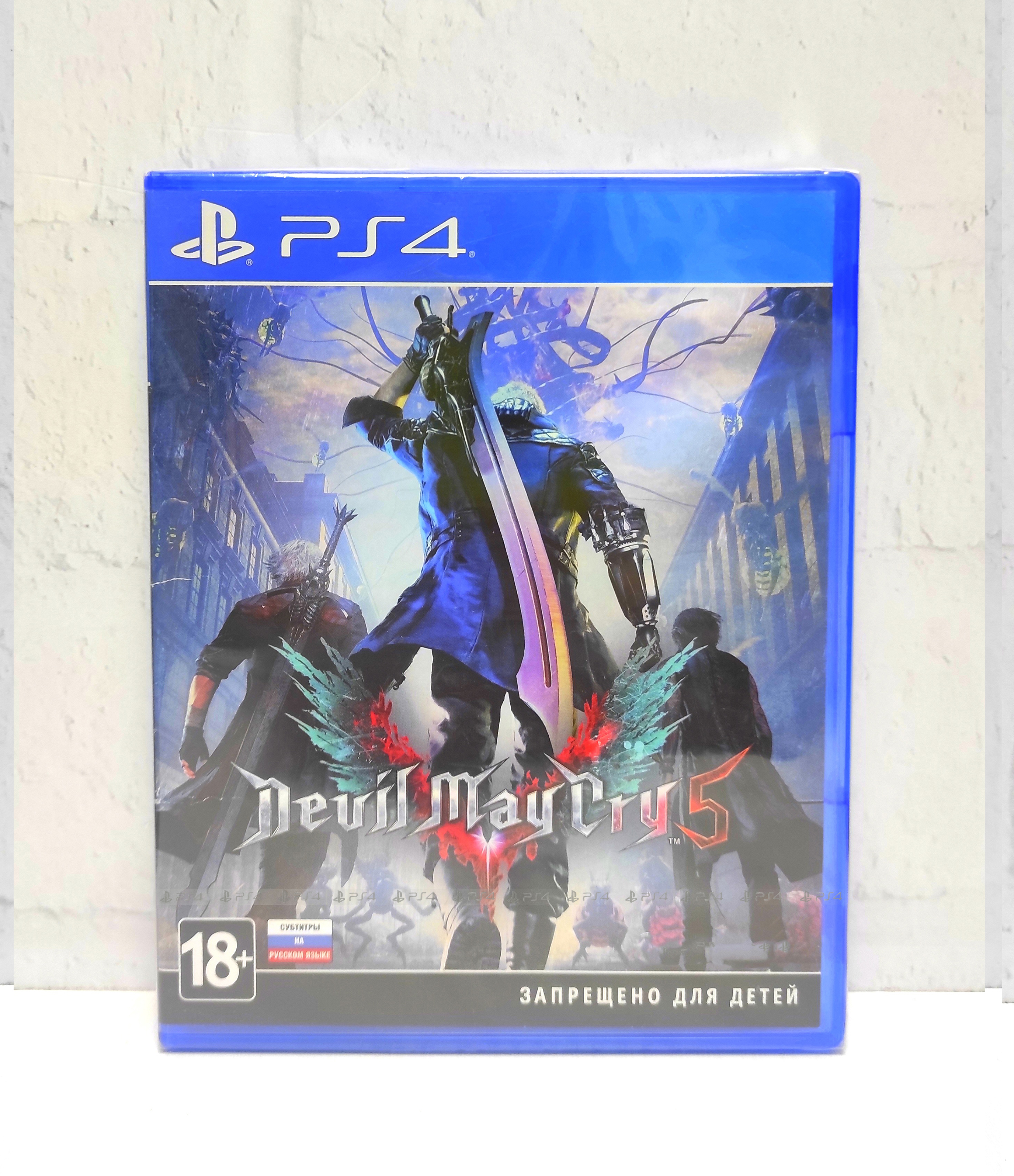 Devil May Cry 5 Русские субтитры ОБЛОЖКА на русском CUSA 08161 Видеоигра на диске PS4 / PS5