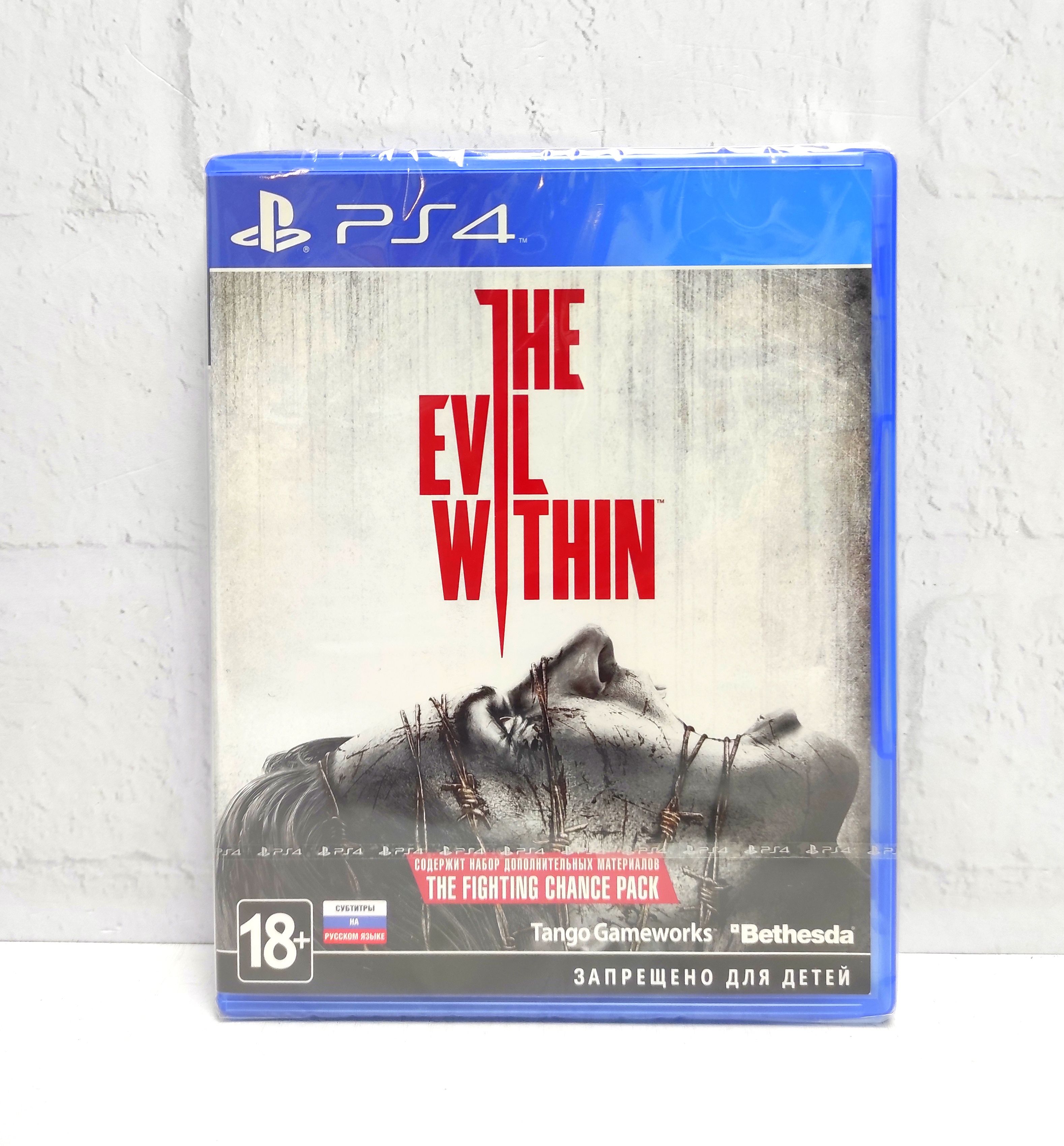 The Evil Within Во Власти Зла Русские субтитры ОБЛОЖКА на русском CUSA 00375 Видеоигра на диске PS4 / PS5