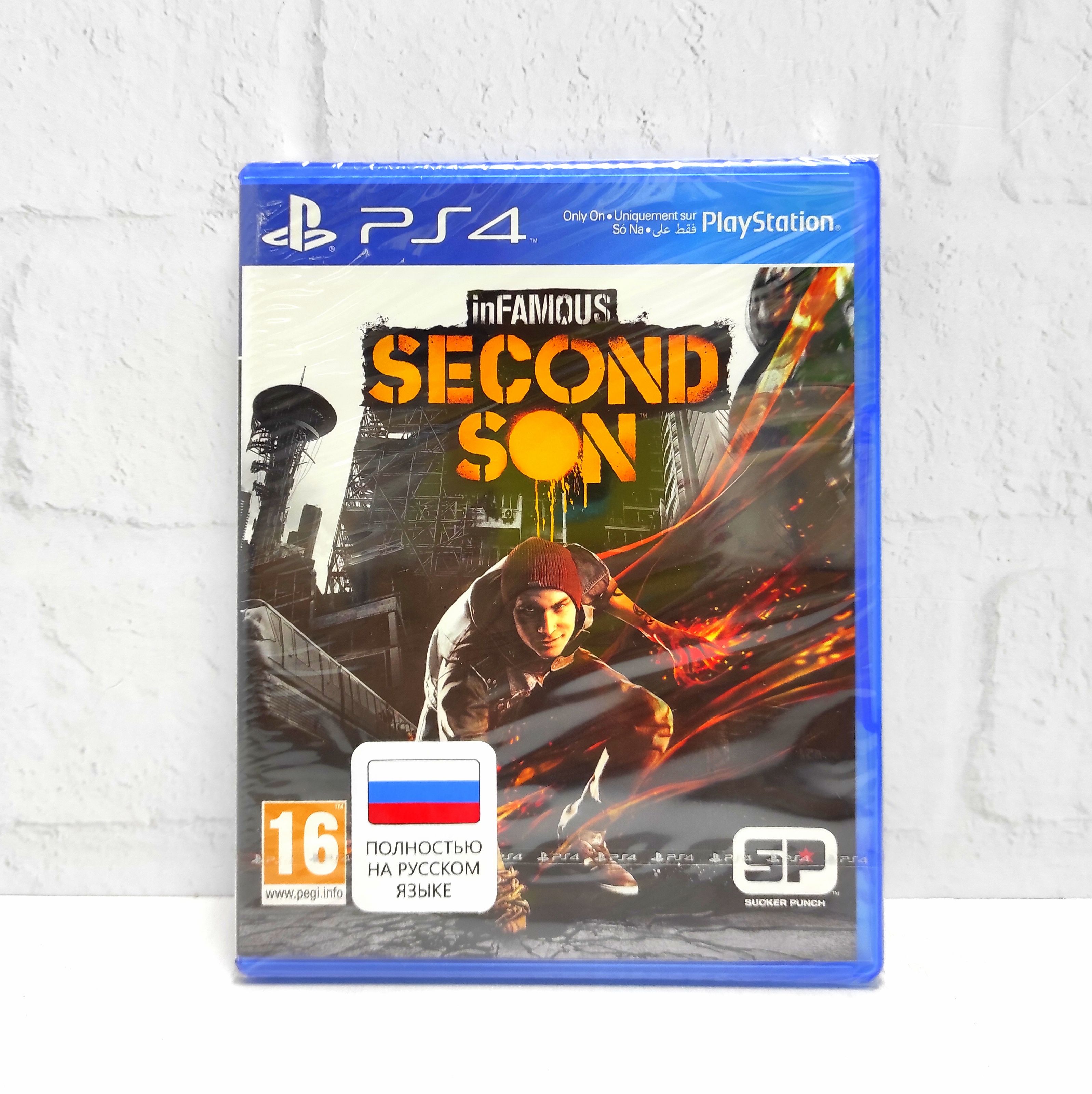 InFamous Second son Второй сын Полностью на русском CUSA 00004 Видеоигра на диске PS4 / PS5