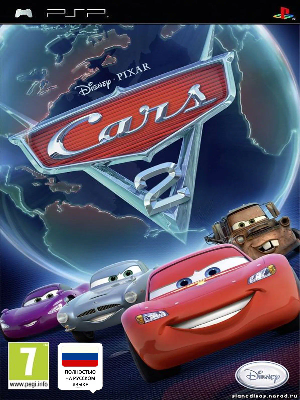 Disney Pixar Cars 2 Тачки 2 Полностью на русском UCES 01534 Видеоигра на диске PSP