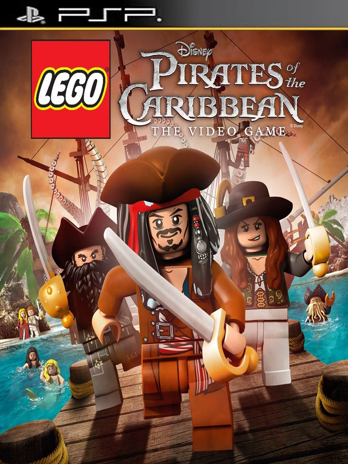 LEGO Disney Pirates Of The Caribbean Английский язык ULES 01528 Видеоигра на диске PSP