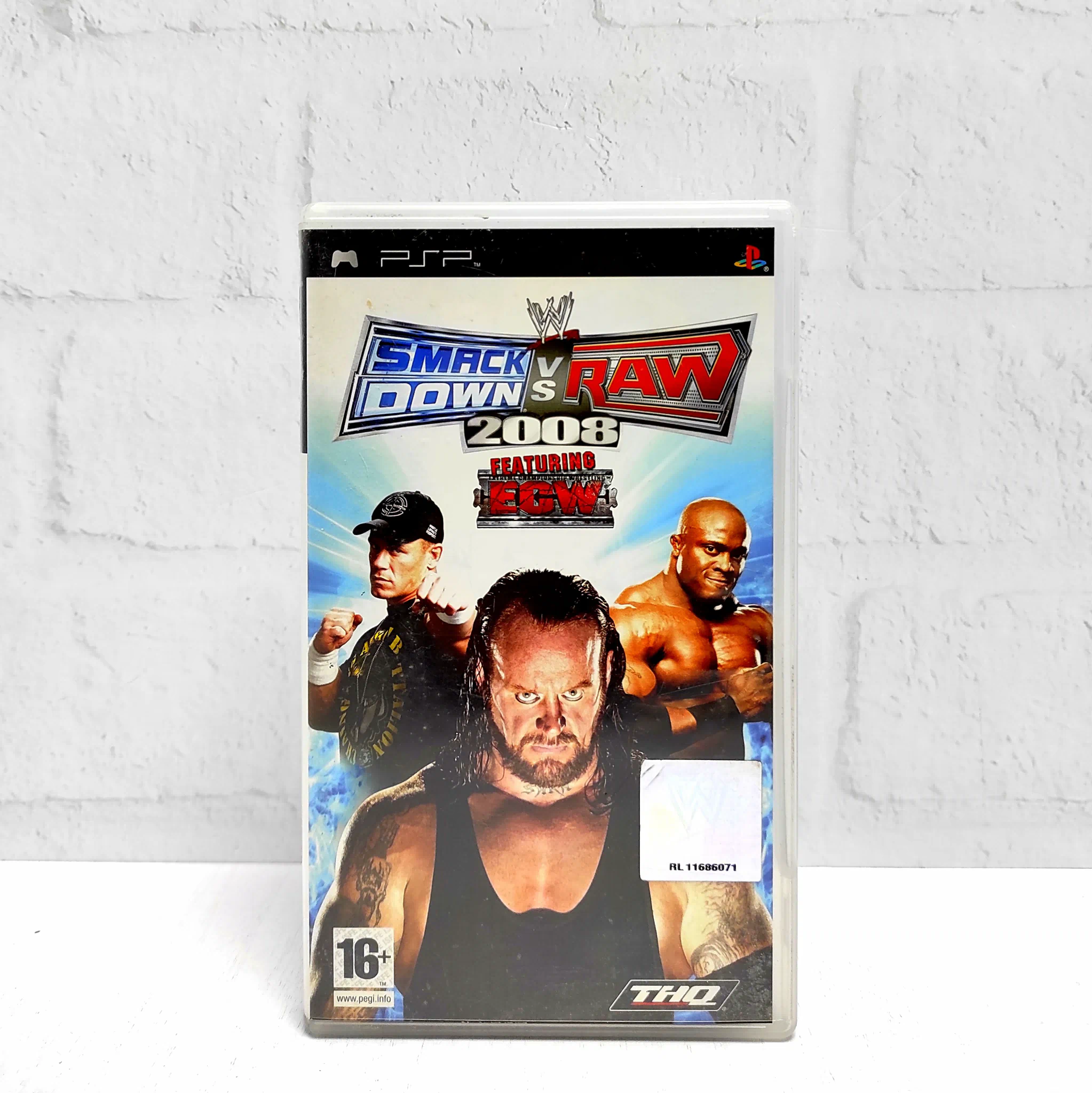 WWE Smack Down VS Raw 2008 Featuring ECW ENG Видеоигра на диске PSP. Товар уцененный