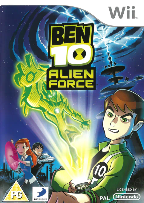 Ben 10 Alien Force Английский язык Видеоигра на диске Nintendo Wii