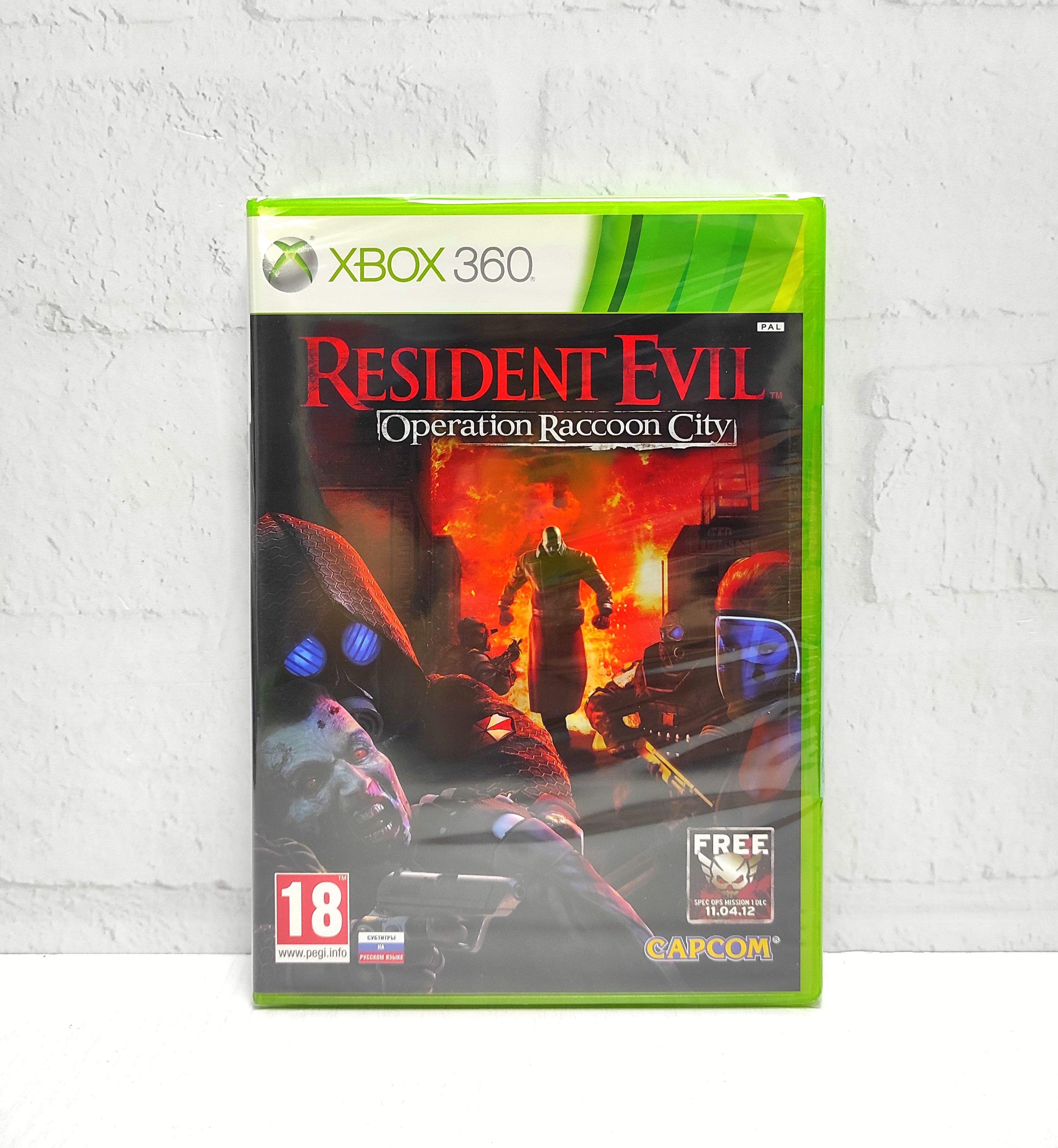 Resident Evil Operation Raccoon City Русские субтитры Видеоигра на диске Xbox 360