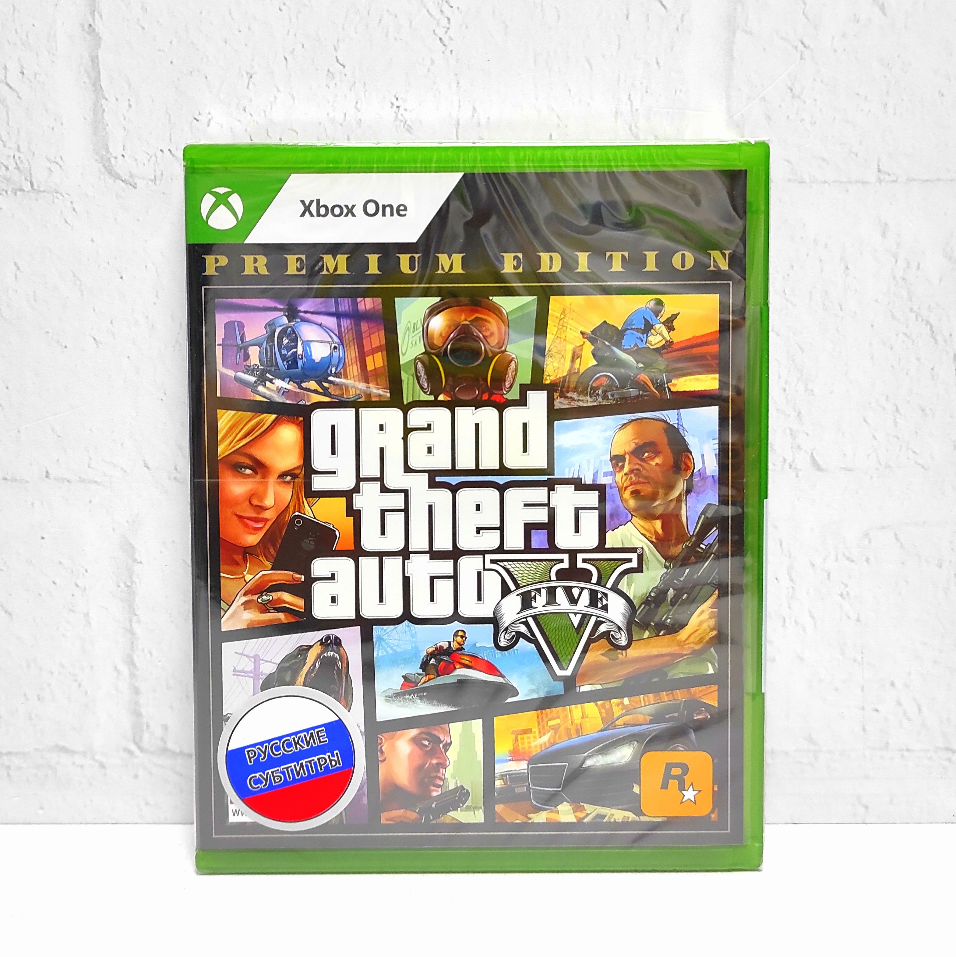 Grand Theft Auto 5 (V) Premium Edition GTA Русские субтитры Видеоигра на диске Xbox One / Series