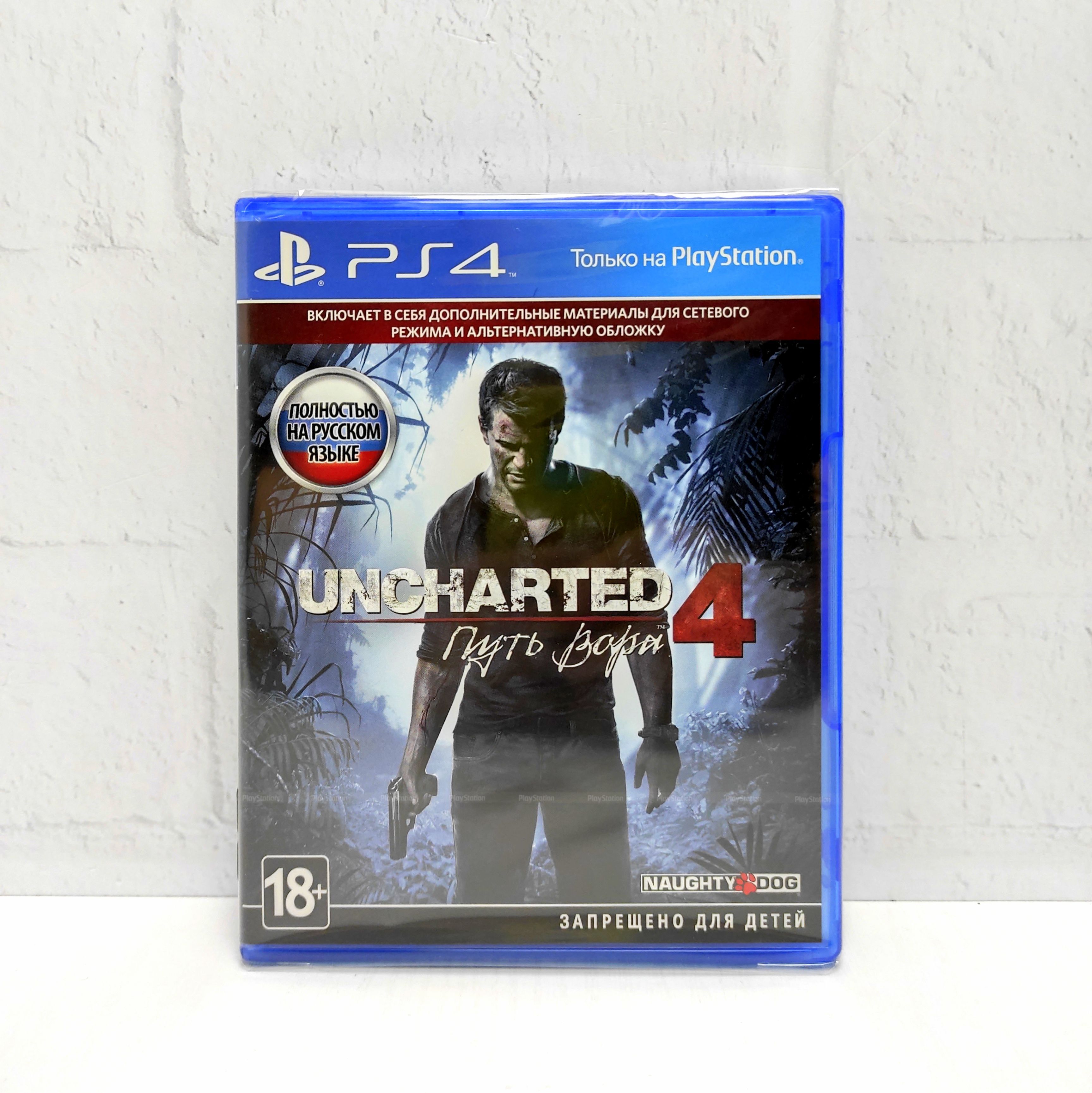 Uncharted 4 Путь Вора DLC Полностью на русском включая ОБЛОЖКУ CUSA 04529 Видеоигра на диске PS4 / PS5