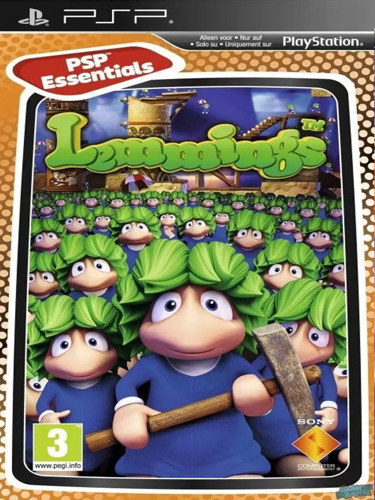 Lemmings Английский язык ULES 00109 Видеоигра на диске PSP