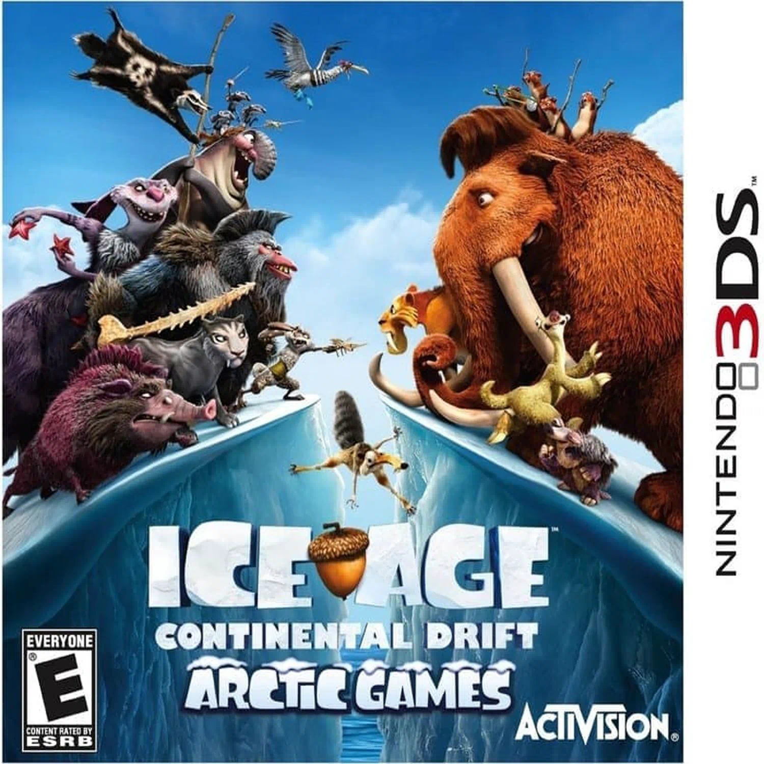 Ice Age 4 Continental Drift Arctic Games Ледниковый период 4 Континетальный дрейф Английский язык Видеоигра на картридже Nintendo 3DS / 2DS