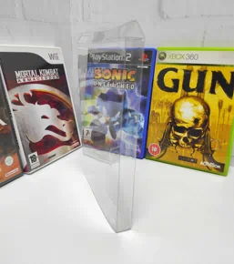 Прозрачная защитная коробка для дисков PS2 Xbox 360 Nintendo Wii GameCube (комплект 2 шт)