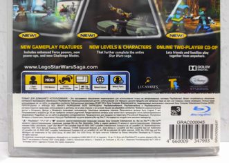 LEGO Star Wars The Complete Saga Звёздные войны Полная сага Английский язык BLES 00121 Видеоигра на диске PS3