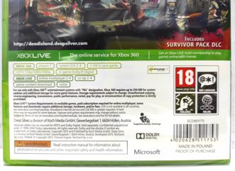 Dead island Riptide Английский язык Видеоигра на диске Xbox 360