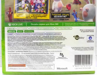Kinect Rabbids Invasion Интерактивный мультсериал Полностью на русском включая ОБЛОЖКУ Видеоигра на диске Xbox 360