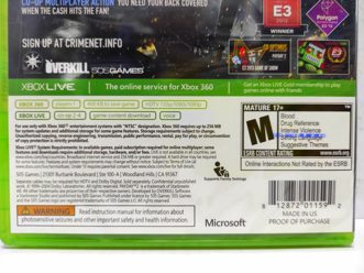 PayDay 2 Английский язык Видеоигра на диске Xbox 360