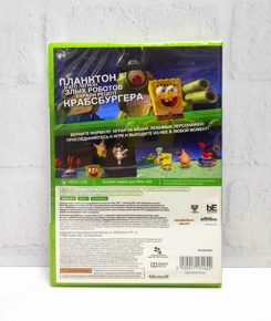 Spongebob Губка Боб - Квадратные Штаны: Планктон, Месть Роботов Полностью на русском Видеоигра на диске Xbox 360