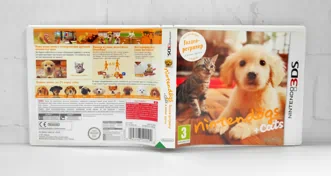 Nintendogs + Cats Голден ретривер и новые друзья Полностью на русском Видеоигра на картридже Nintendo 3DS. Товар уцененный