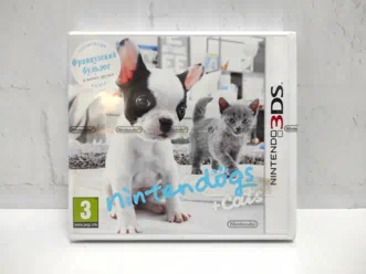 Nintendogs Cats French Bulldog and New Friends Французский бульдог и новые друзья Cats Полностью на русском Видеоигра на картридже 3DS