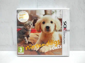 Nintendogs Cats Golden Retriever and New Friends Голден ретривер и новые друзья Cats Полностью на русском Видеоигра на картридже 3DS