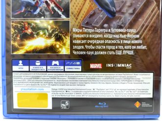 Marvel Spider Man Человек паук Полностью на русском включая ОБЛОЖКУ CUSA 11995 Видеоигра на диске PS4 / PS5
