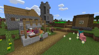 Minecraft (поддерживается VR PS4) Полностью на русском включая ОБЛОЖКУ CUSA 17908 Видеоигра на диске PS4 / PS5