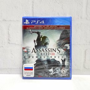 Assassins Creed 3 (III) Remastered Полностью на русском CUSA 11560 Видеоигра на диске PS4 / PS5