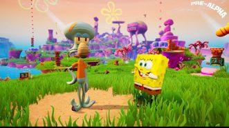 SpongeBob SquarePants Battle Bikini Bottom Rehydrated Русские субтитры CUSA 14909 Видеоигра на диске PS4 / PS5