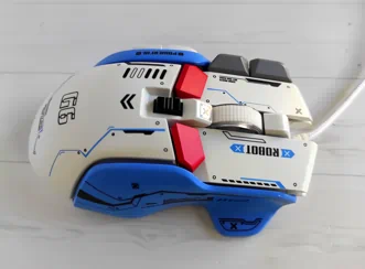 Профессиональная проводная игровая мышь G6 с 10 клавишами, 12800DPI, RGB для киберспорта Optimus Prime Белая