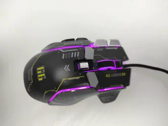 Профессиональная проводная игровая мышь G6 с 10 клавишами, 12800DPI, RGB для киберспорта Черная