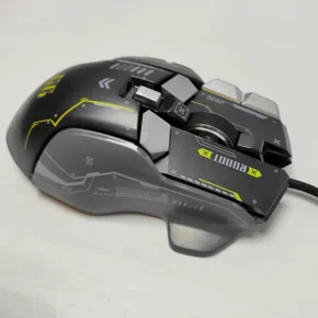 Профессиональная проводная игровая мышь G6 с 10 клавишами, 12800DPI, RGB для киберспорта Черная