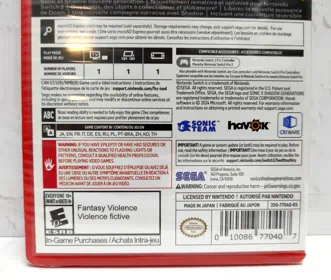 Sonic X Shadow Generations Day One Edition Русские субтитры Видеоигра на картридже Nintendo Switch 2