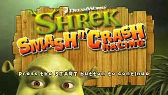 Shrek Smash and Crash Racing Шрек: Разбивай и круши гонки Английский язык ULES 00618 Видеоигра на диске PSP