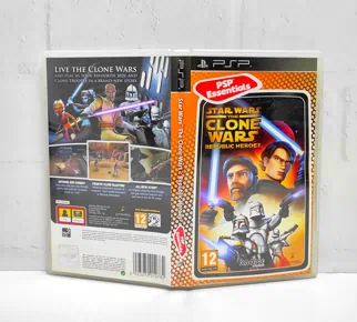 Star Wars: The Clone Wars - Republic Heroes Звёздные войны: Войны клонов Герои Республики Английский язык ULES 01284 Видеоигра на диске PSP. Товар уцененный